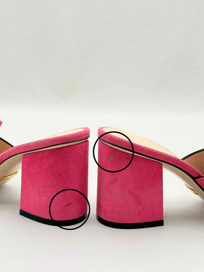 GUCCI GG Marmont Pink Size EU 35 Mules