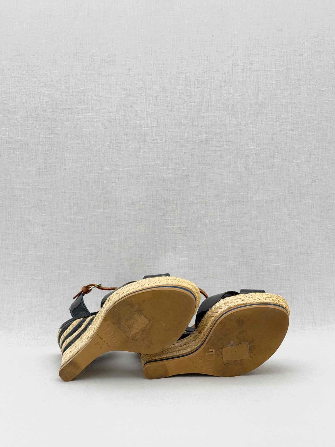 CHRISTIAN DIOR Riviera Black Size EU 37.5 Wedges