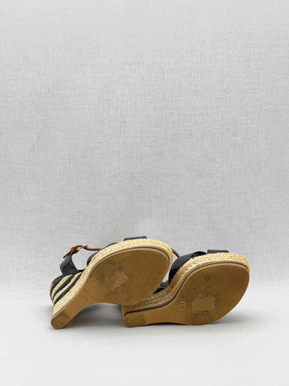 CHRISTIAN DIOR Riviera Black Size EU 37.5 Wedges