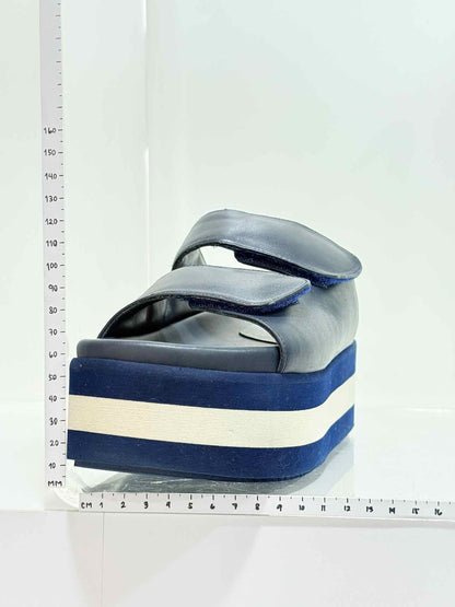 PALOMA BARCELO Navy Blue Size EU 36 Slip-ons