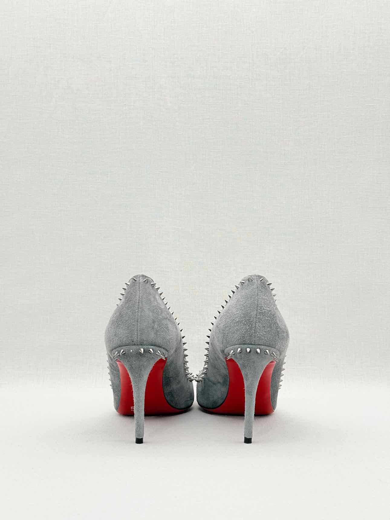 CHRISTIAN LOUBOUTIN Anjalina Grey Size EU 37.5 Pumps