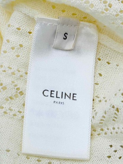 CELINE Off-white Triomphe Logo Size Small Tank Top