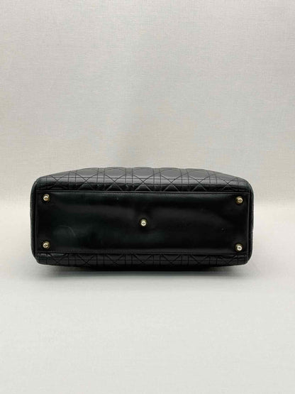 CHRISTIAN DIOR Lady Dior Black Cannage Top Handle