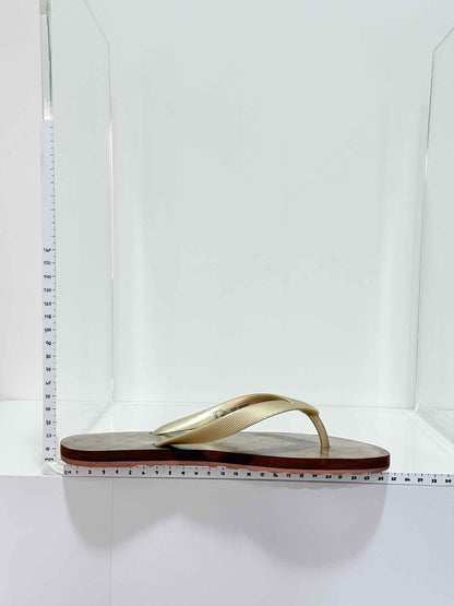 COACH Zak Gold Monogram Size EU 37-38 Flip flops