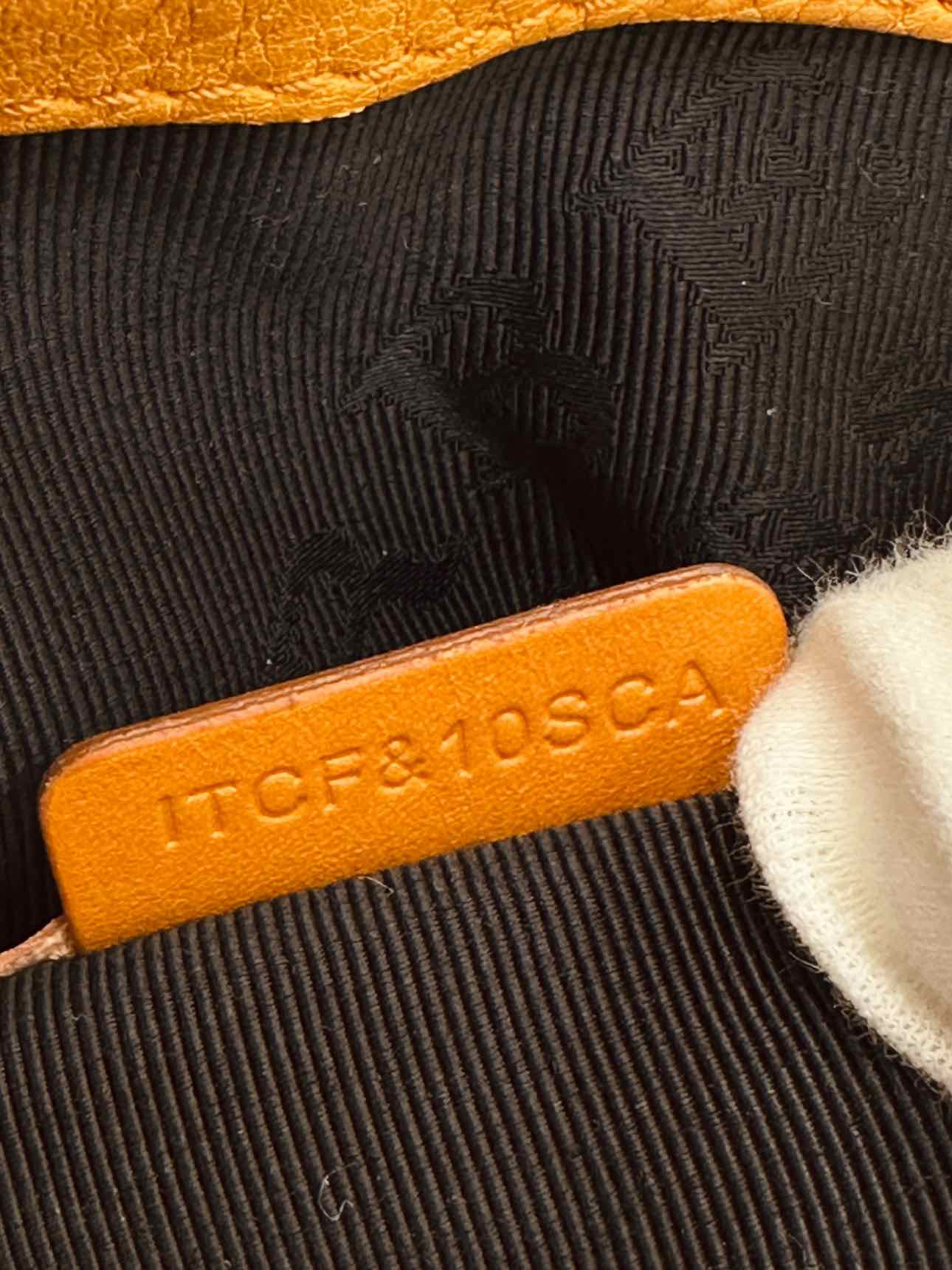 BURBERRY Bow Accent Orange Satchel