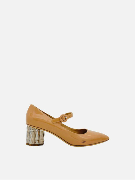 SALVATORE FERRAGAMO Ortensia Beige Pumps