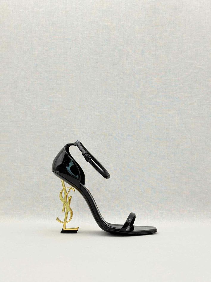 SAINT LAURENT Opyum Black Size EU 37 Heeled Sandals