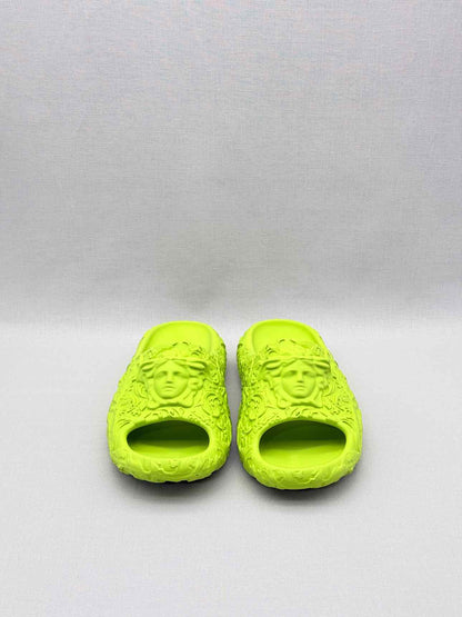VERSACE Medusa Neon Green Size EU 43 Slides