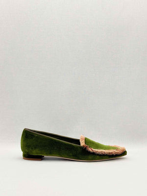MANOLO BLAHNIK Green Size EU 41.5 Loafers