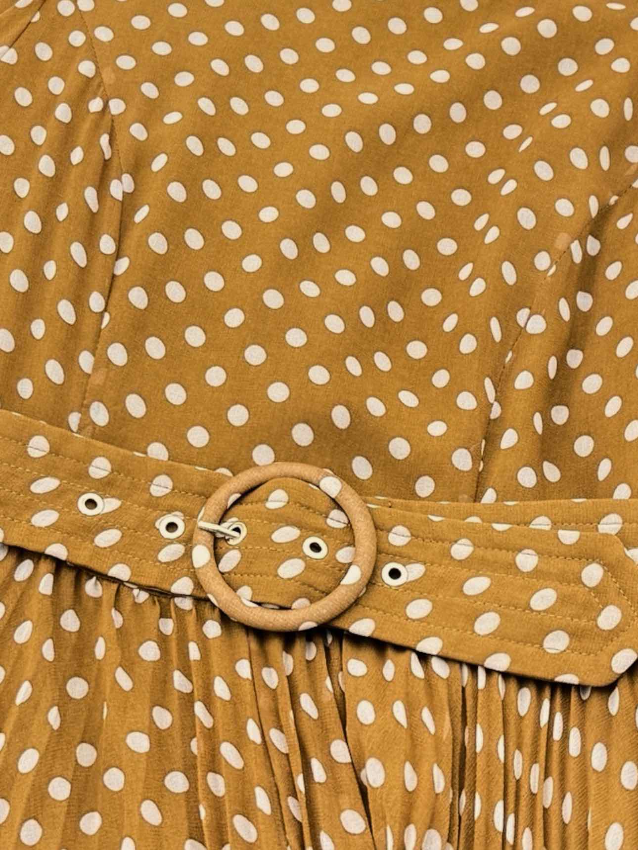 ZIMMERMANN Pleated Mustard Size US 6 Long Dress