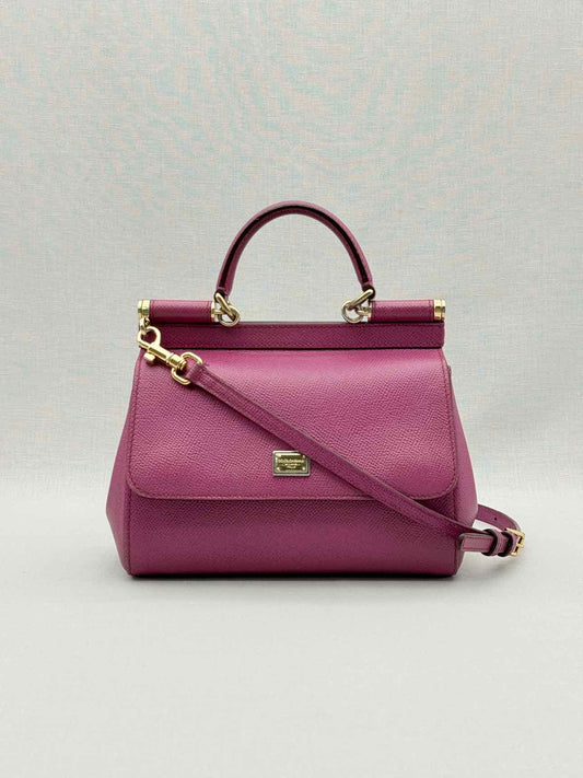 DOLCE & GABBANA Sicily Magenta Top Handle