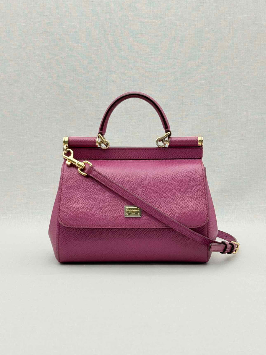 DOLCE & GABBANA Sicily Magenta Top Handle