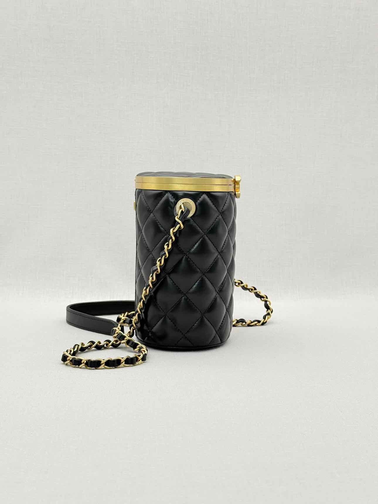 CHANEL Crown Box Black Quilted Vanity Case