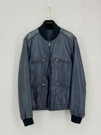 FERRAGAMO Bomber Navy Blue Size US 38 Jacket