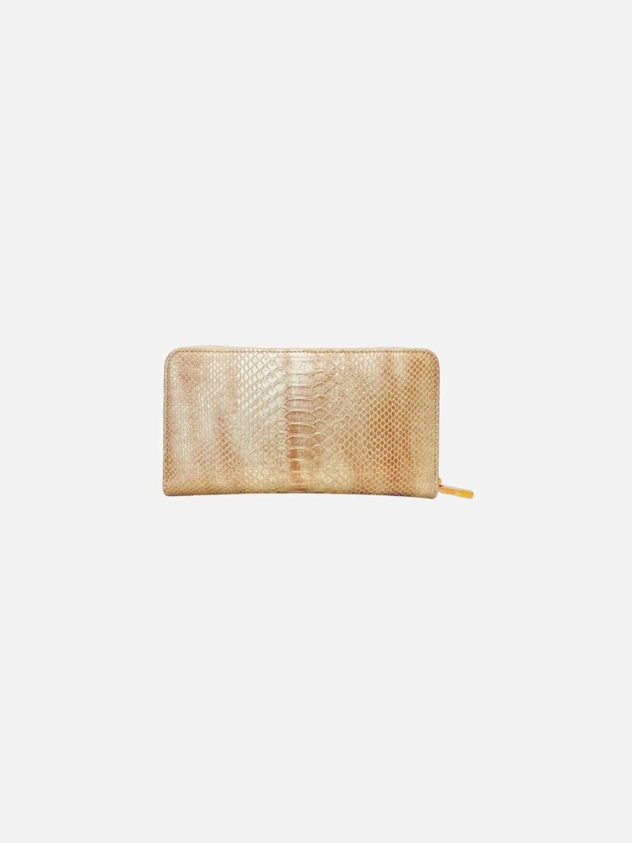CHOPARD Metallic Bronze Continental Wallet