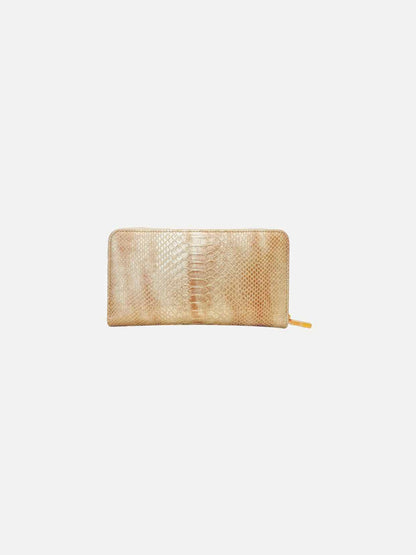 CHOPARD Metallic Bronze Continental Wallet