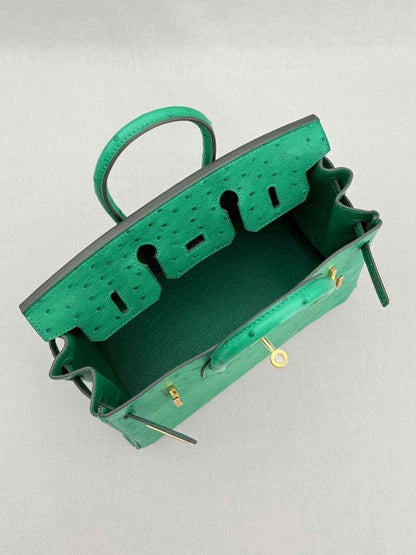 HERMES Birkin Vert Vertigo Top Handle
