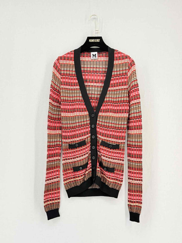 M MISSONI Red Multicolor Size US 2 Cardigan