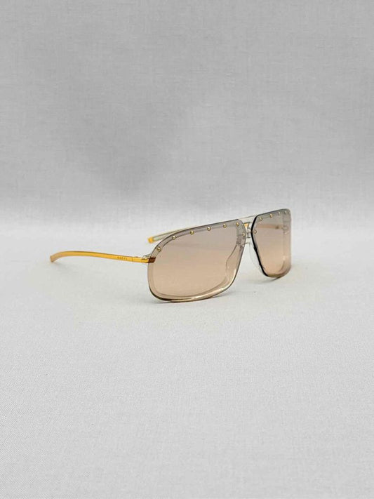 GUCCI Vintage Gold Tone Sunglasses