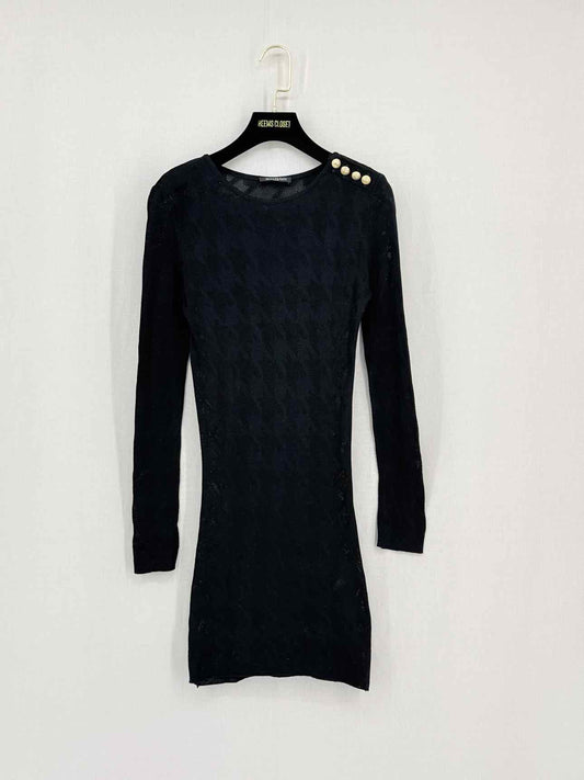BALMAIN Black Size US 2 Short Dress