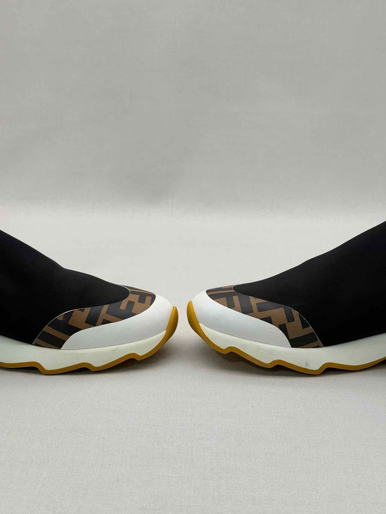 FENDI Mania Black w/ Yellow & White Size EU 38 Sneakers