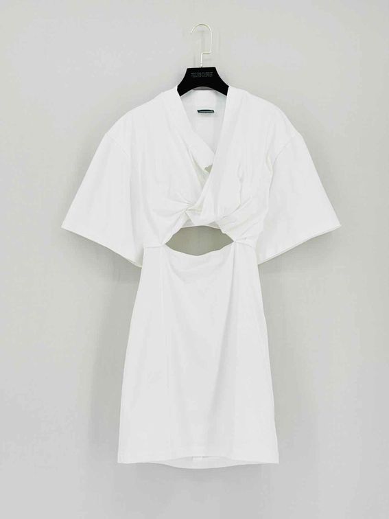 JACQUEMUS La Robe Bahia White Size Medium Short Dress