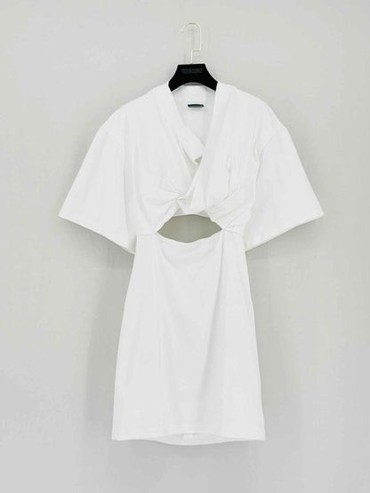 JACQUEMUS La Robe Bahia White Size Medium Short Dress