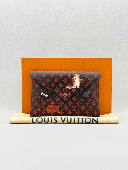 LOUIS VUITTON Black Multicolor Monogram Clutch
