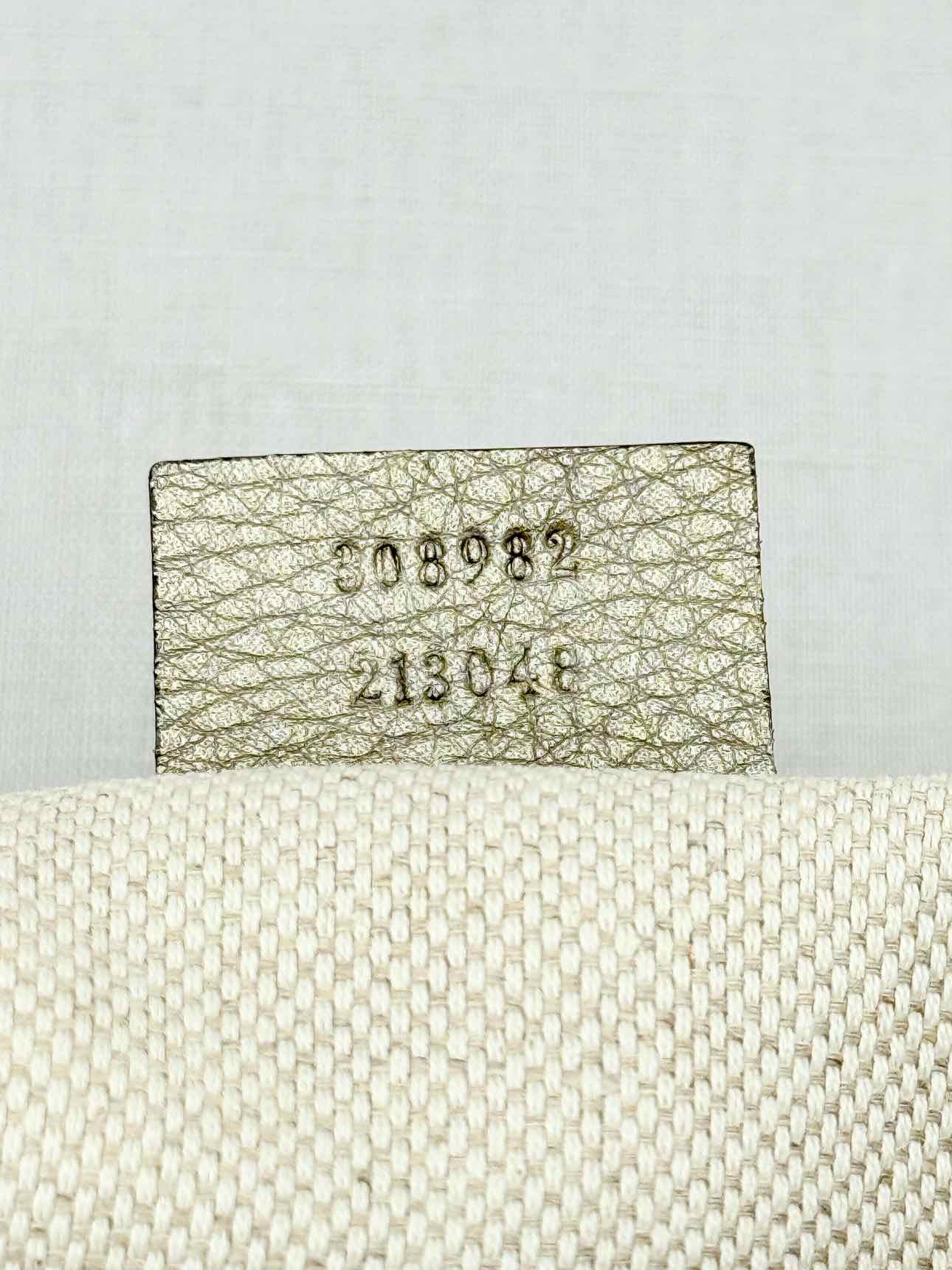 GUCCI Soho Metallic Gold Tote Bag