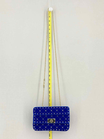 VALENTINO GARAVANI Rockstud Royal Blue Shoulder Bag