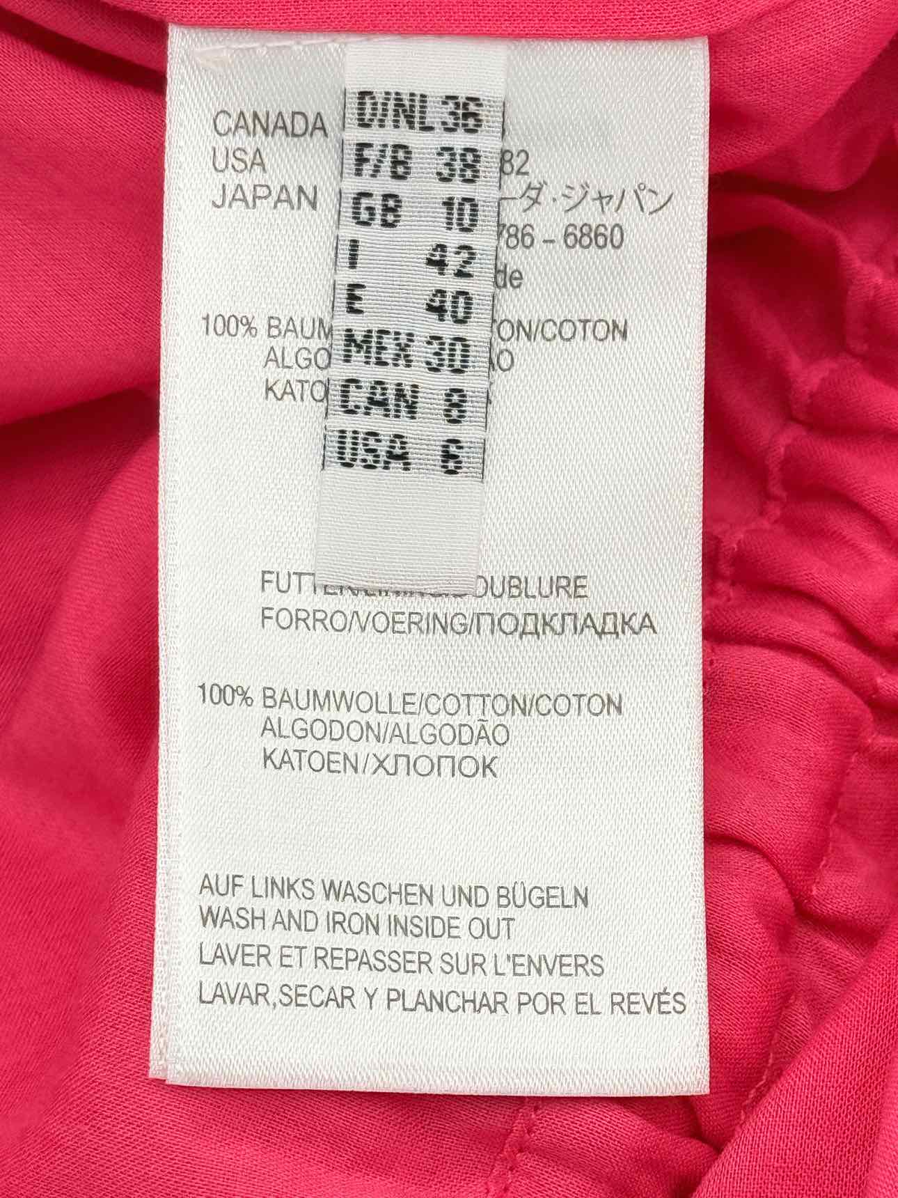 LAUREL Pink Embroidered Size US 6 Long Dress