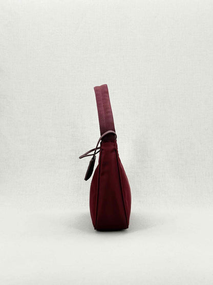 PRADA Re-Edition 2000 Burgundy Shoulder Bag