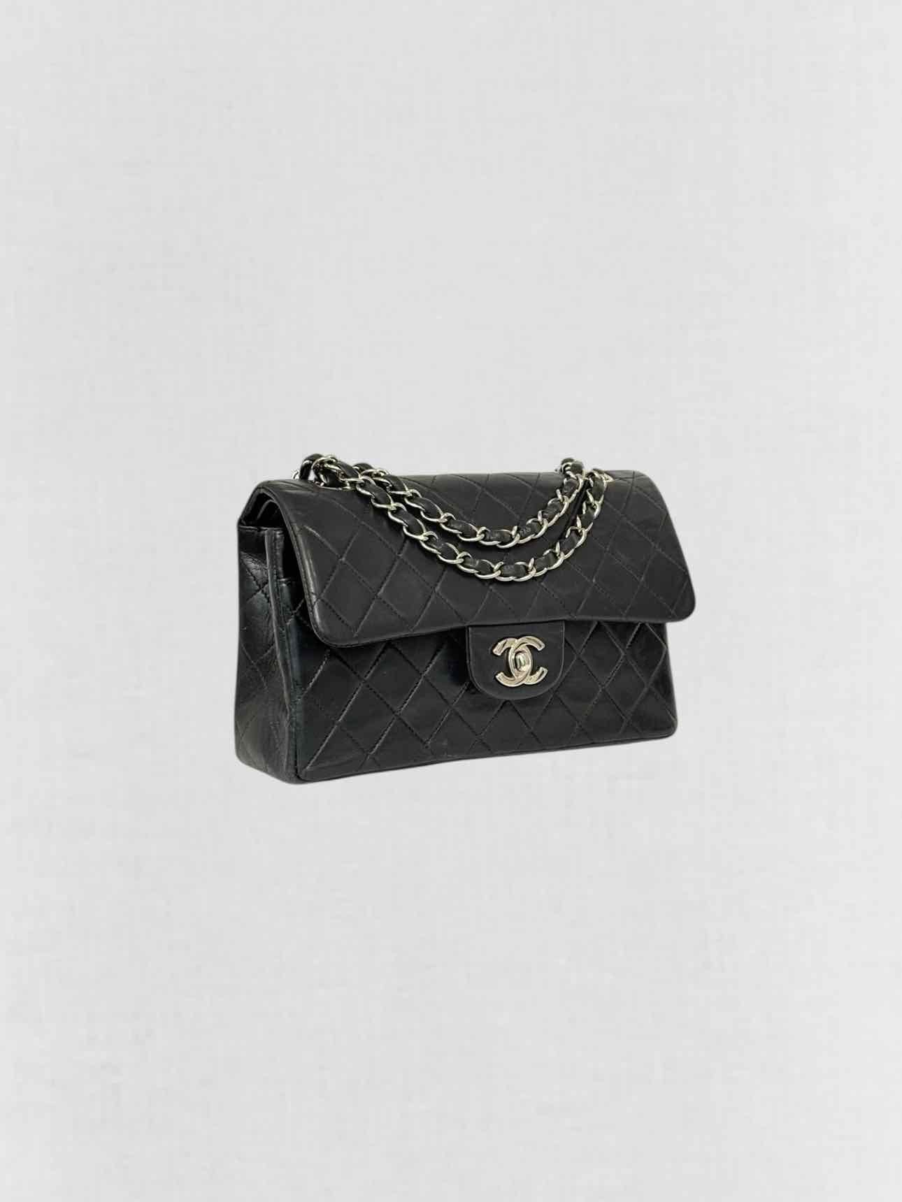 CHANEL Classic Double Flap Black Quilted Shoulder Bag