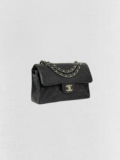 CHANEL Classic Double Flap Black Quilted Shoulder Bag