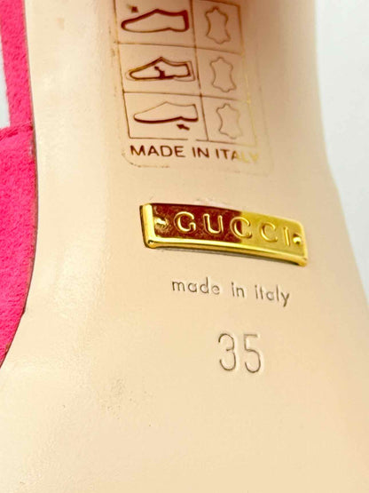 GUCCI GG Marmont Pink Size EU 35 Mules