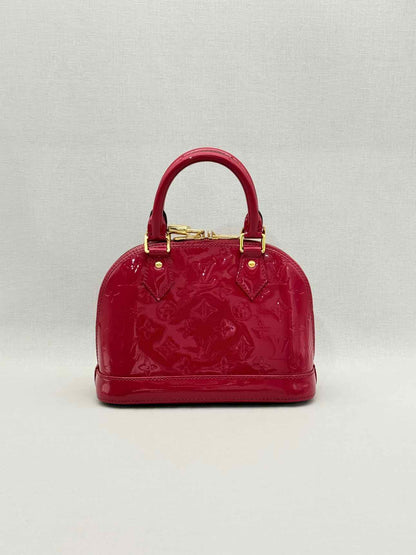 LOUIS VUITTON Alma Red Monogram Top Handle