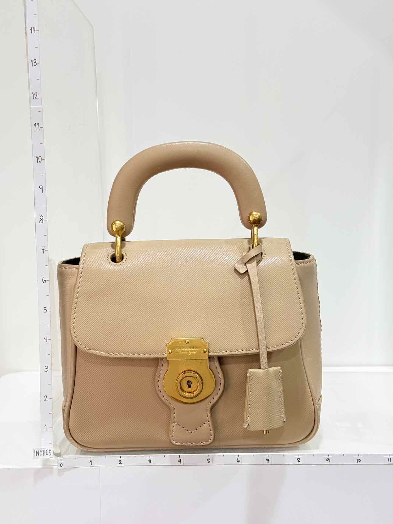 BURBERRY DK88 Beige Top Handle