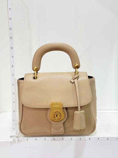 BURBERRY DK88 Beige Top Handle