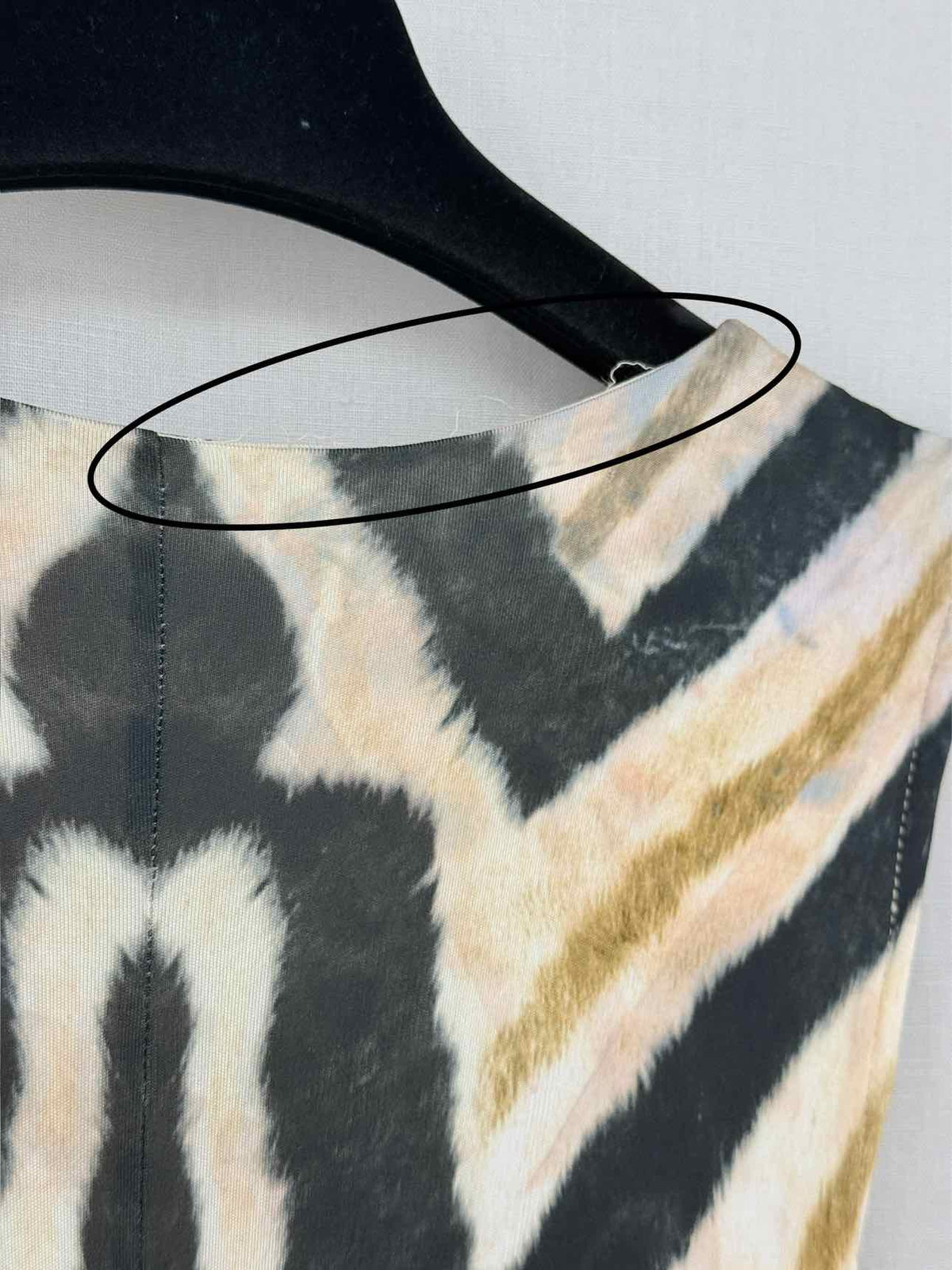 ROBERTO CAVALLI Beige & Black Size US 4 Long Dress