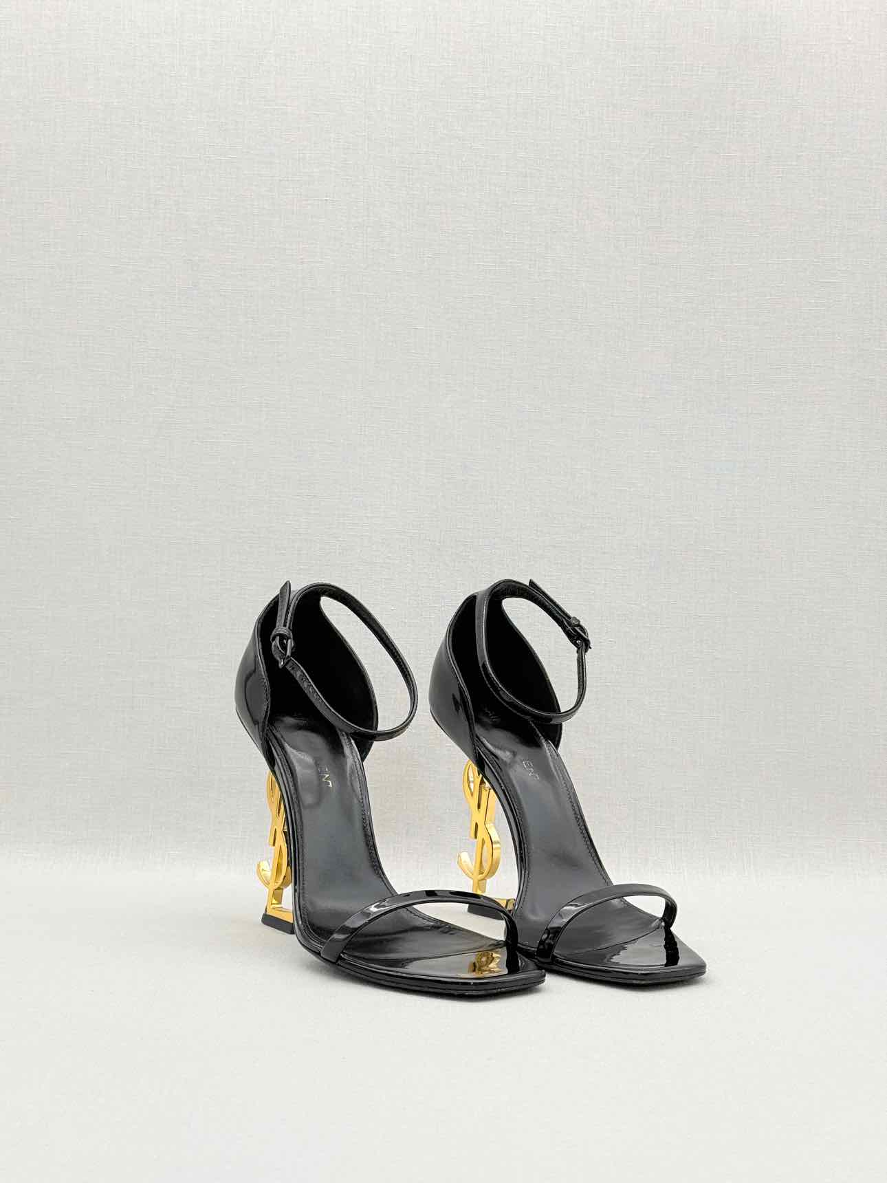SAINT LAURENT Opyum Black Size EU 37 Heeled Sandals