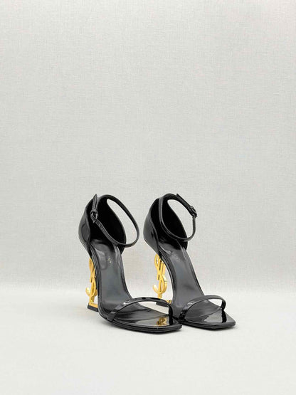 SAINT LAURENT Opyum Black Size EU 37 Heeled Sandals