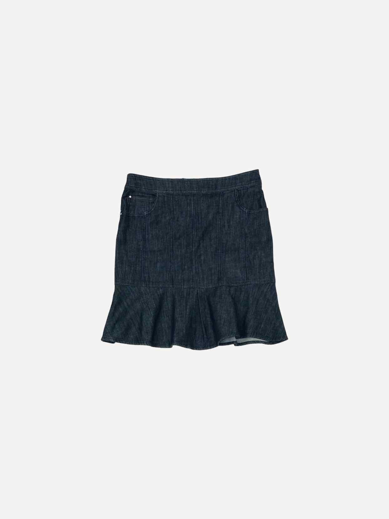 PENNY BLACK Flared Dark Blue Mini Skirt