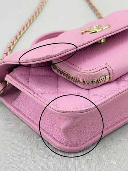 CHANEL Business Affinity Lilac Quilted Top Handle