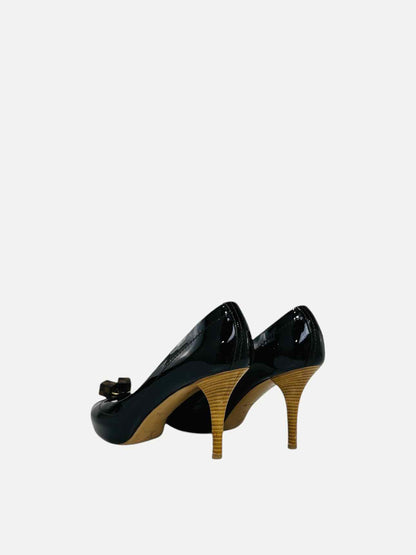 LOUIS VUITTON Saint Honore Black Pumps 39