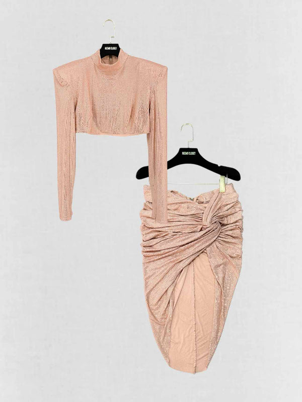 BRONX & BANCO Metallic Peach Size Medium Outfit Set