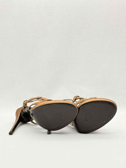 ROBERTO CAVALLI Bronze Size EU 40 Heeled Sandals