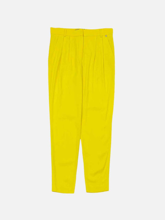 VERSUS Wide Leg Neon Yellow Pants