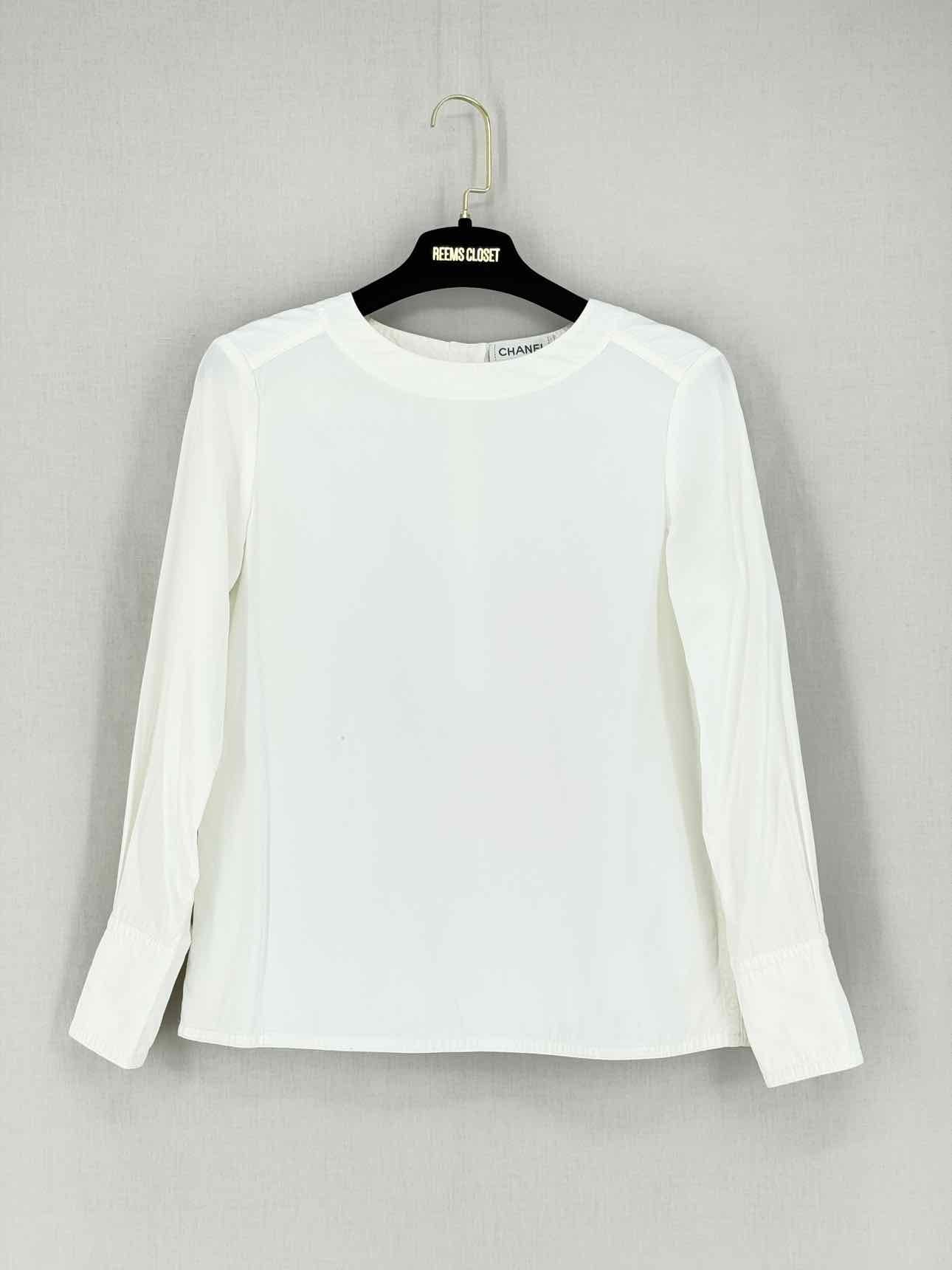 CHANEL White Size US 2 Blouse