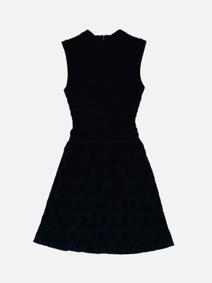 ALAIA Knitted Black Size US 0 Knee Length Dress