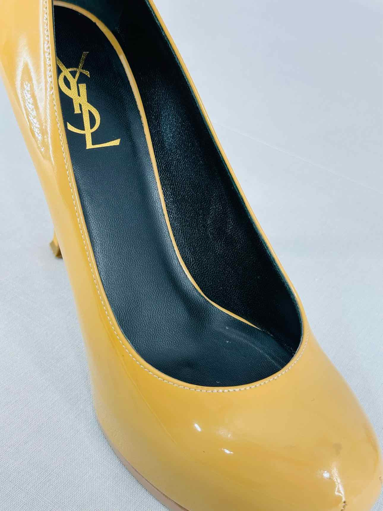 YSL Yellow Size EU 38 Heeled Sandals
